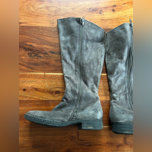 Born shoes tall leather brown/ grey boots - Picture 8 of 12